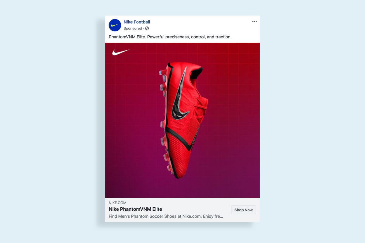 nike shoes advertised on facebook