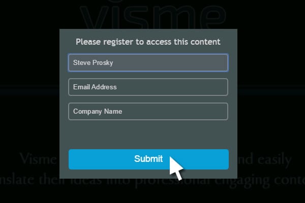 Collect Leads and contact information online using Visme
