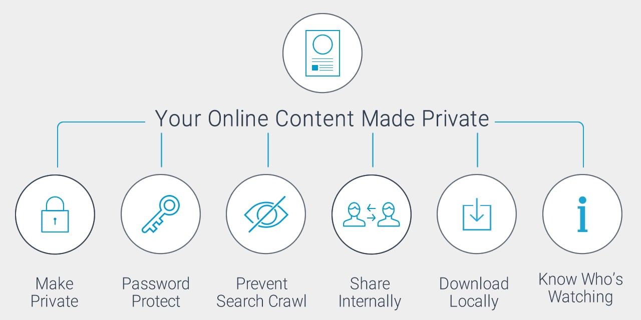 How to Manage Privacy of Online Content, Presentations and Infographics