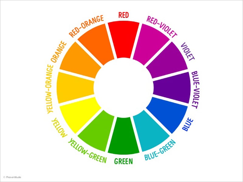 12 Colour Wheel Chart