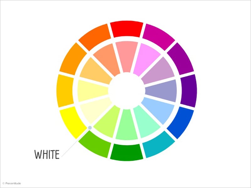 Color Theory on White American English Digital Printable