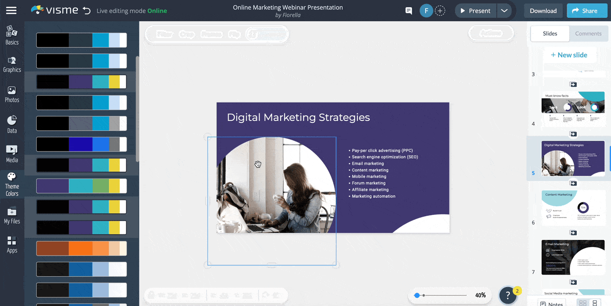 How to create a presentation - Choose the right images