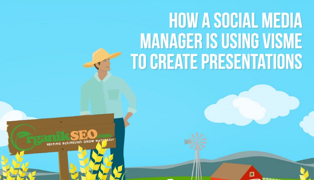 Cómo un gestor de redes sociales utiliza Visme para crear presentaciones atractivas