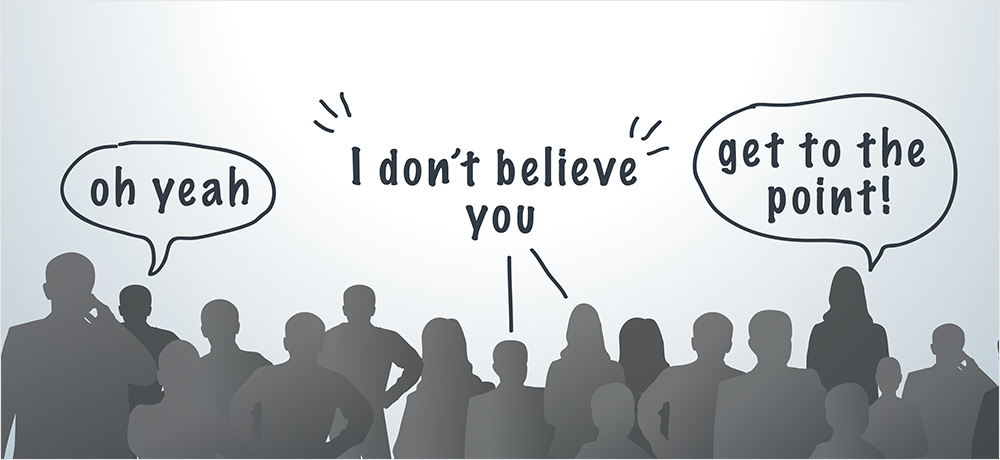 hecklers interruptions during presentations