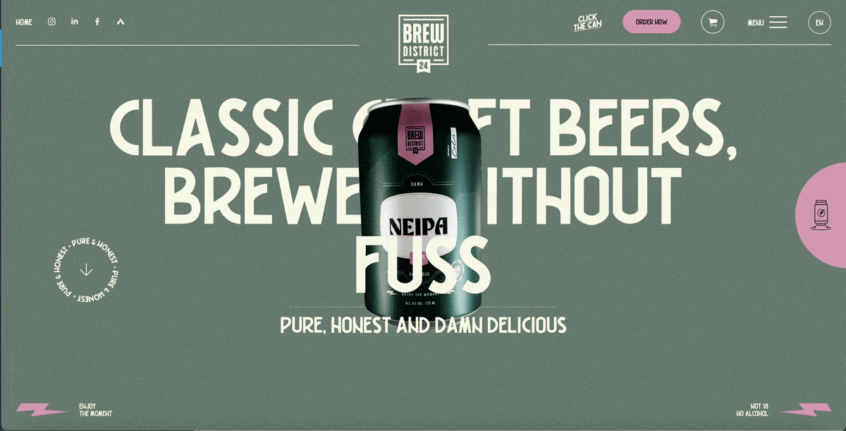 website color schemes - Texture and Contrast