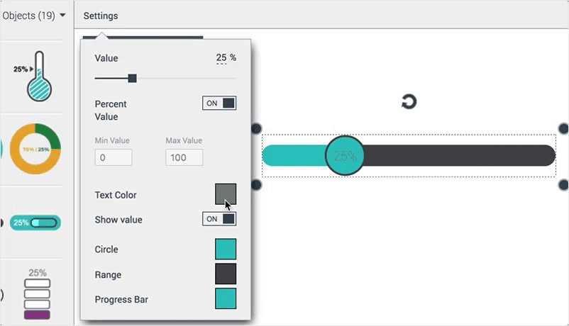 visual statistics data widgets visme