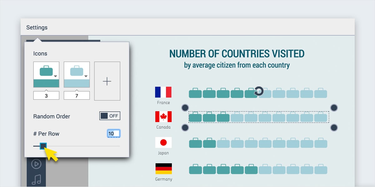 Pictographs-and-Icon-Arrays-in-Visme-change-number-per-row pictograph maker