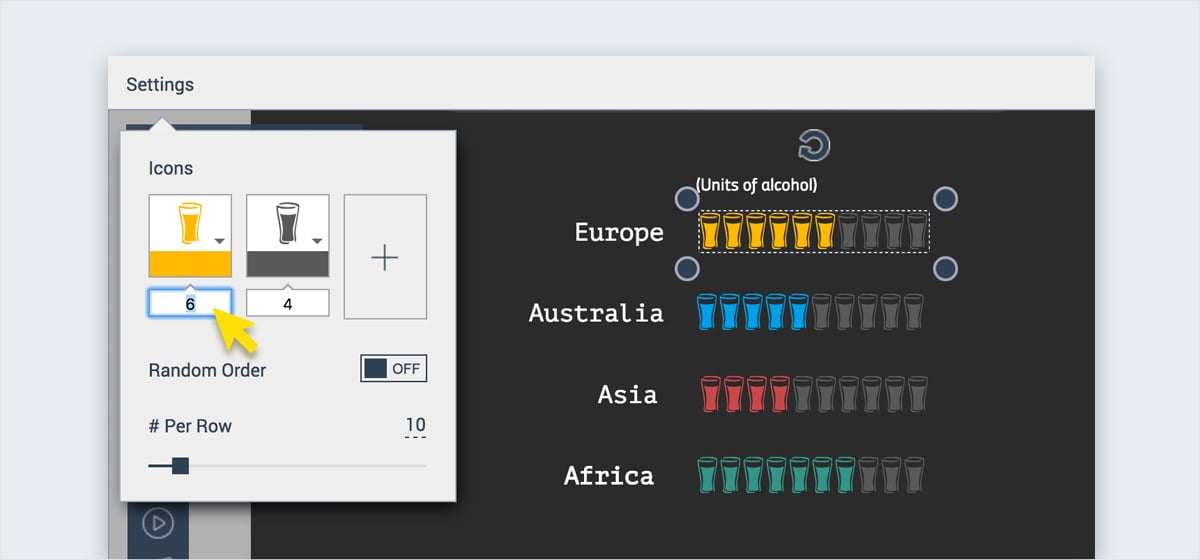 Pictographs-and-Icon-Arrays-in-Visme-change-number-items pictograph maker