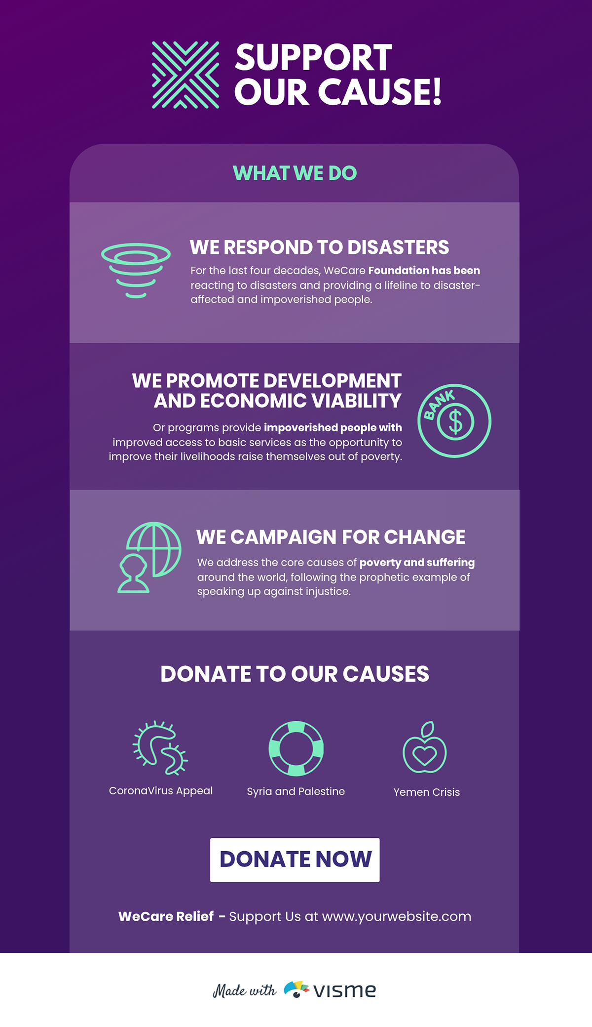 Infographic Ideas - Cause Nonprofit Infographic