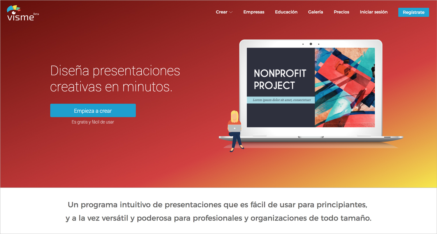 Visual presentation templates picture