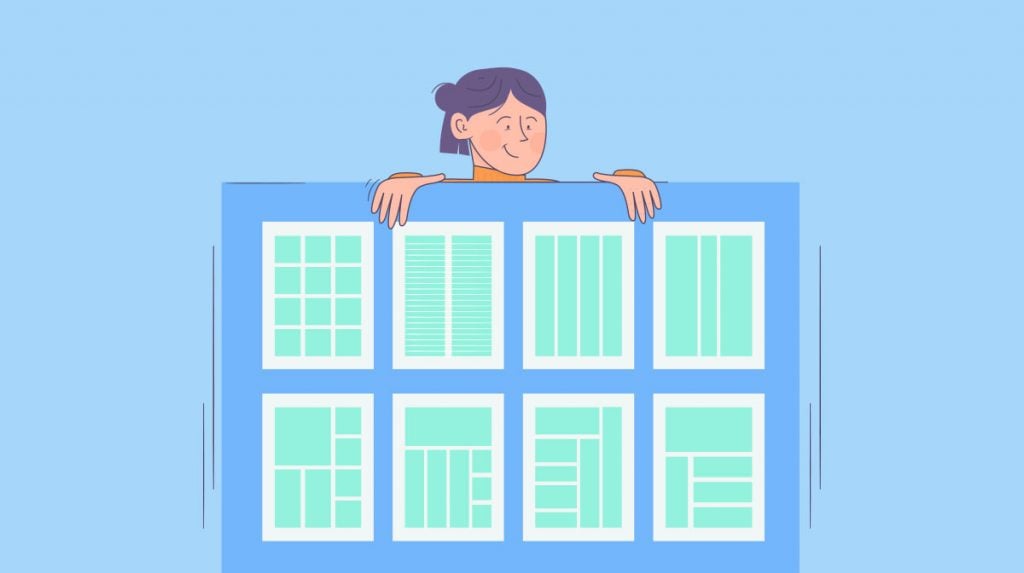 layout design grids - header