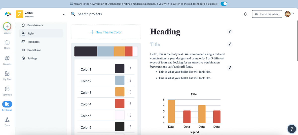 Visme vs Prezi - Visme brand kit 