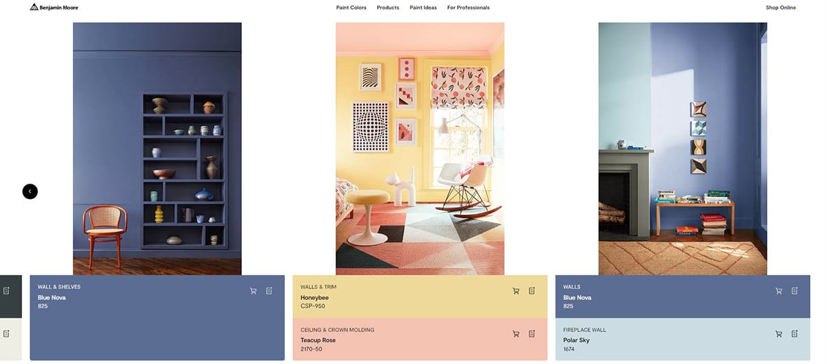 Benjamin Moore's decor pastel color