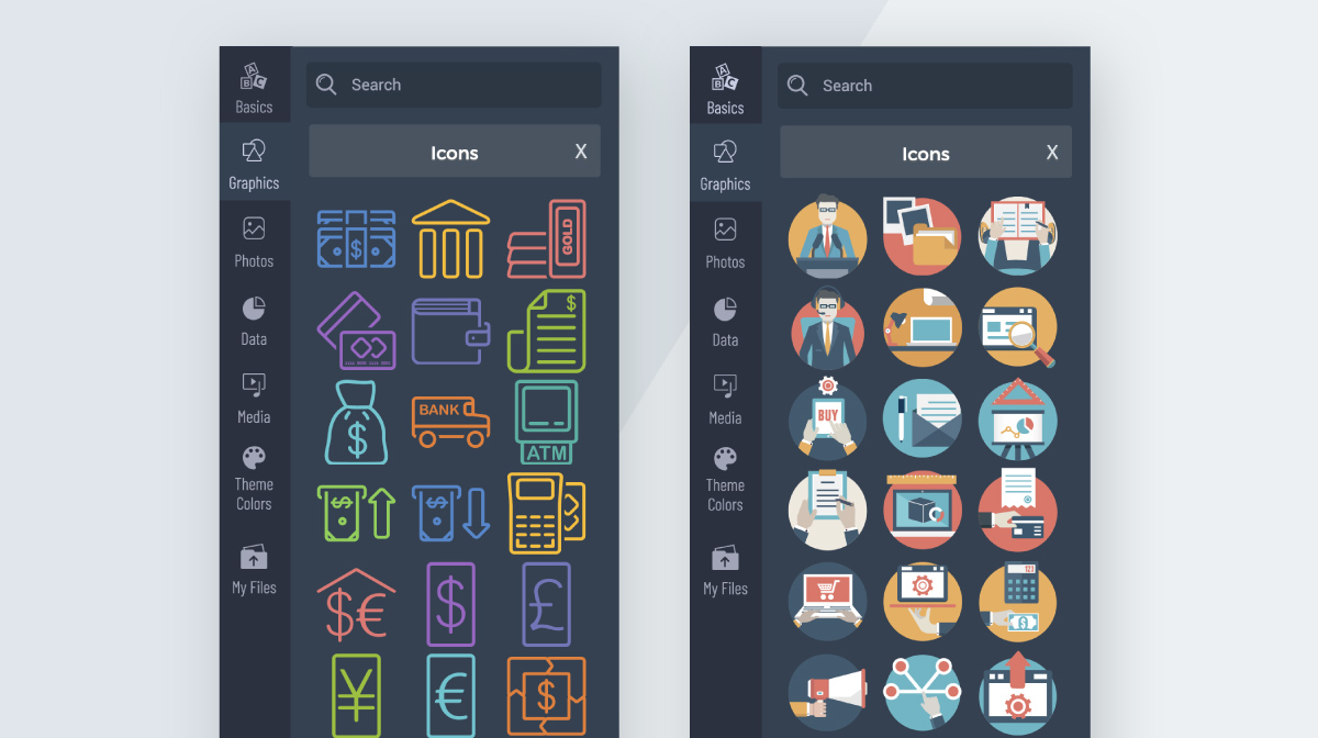 infographic design tips - use complementing images