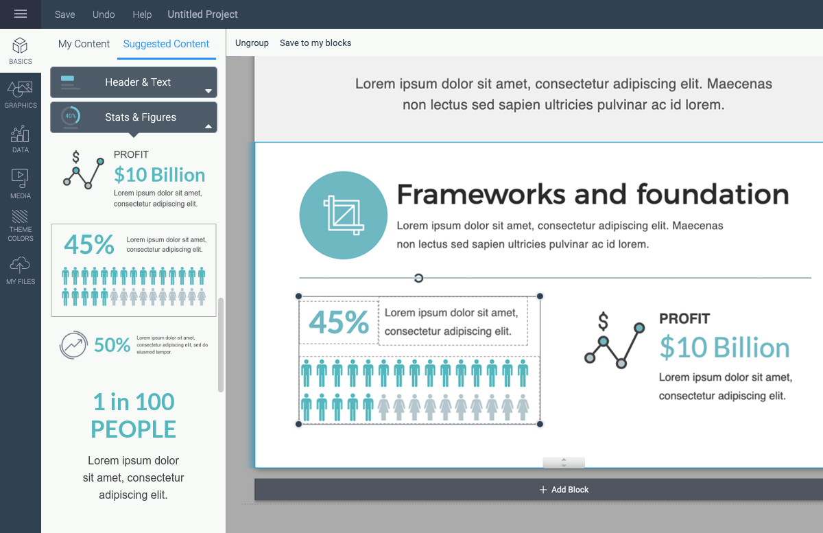 design for infographic master - alignment, margins and spacing