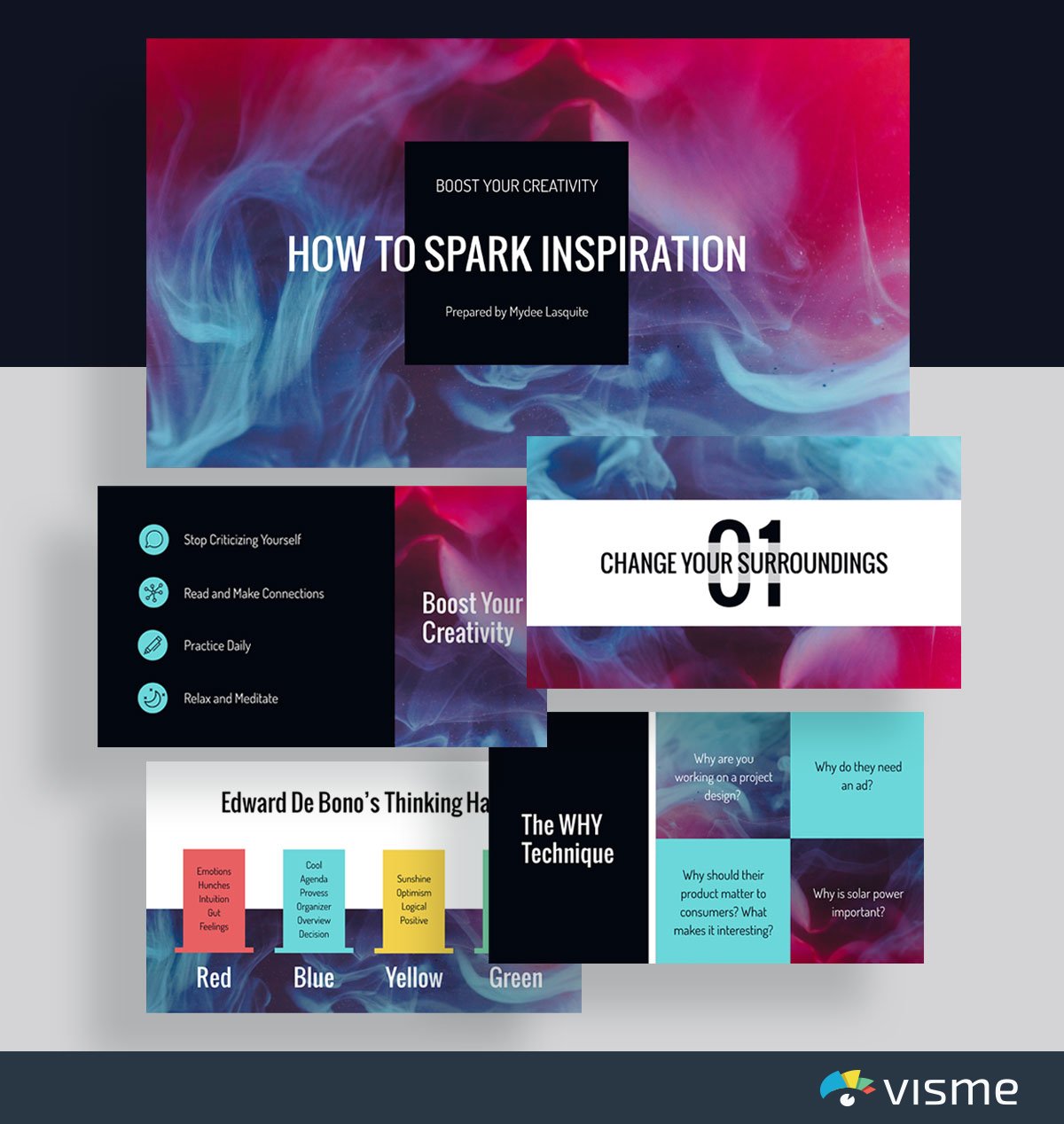 presentation slides - how to presentation template visme