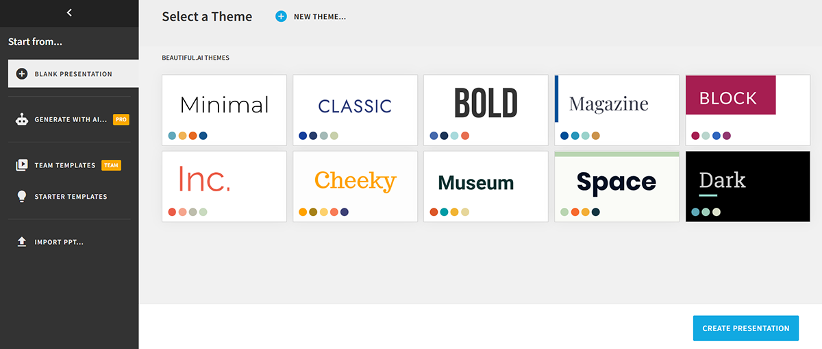 visme vs beautiful ai - slide layouts 1