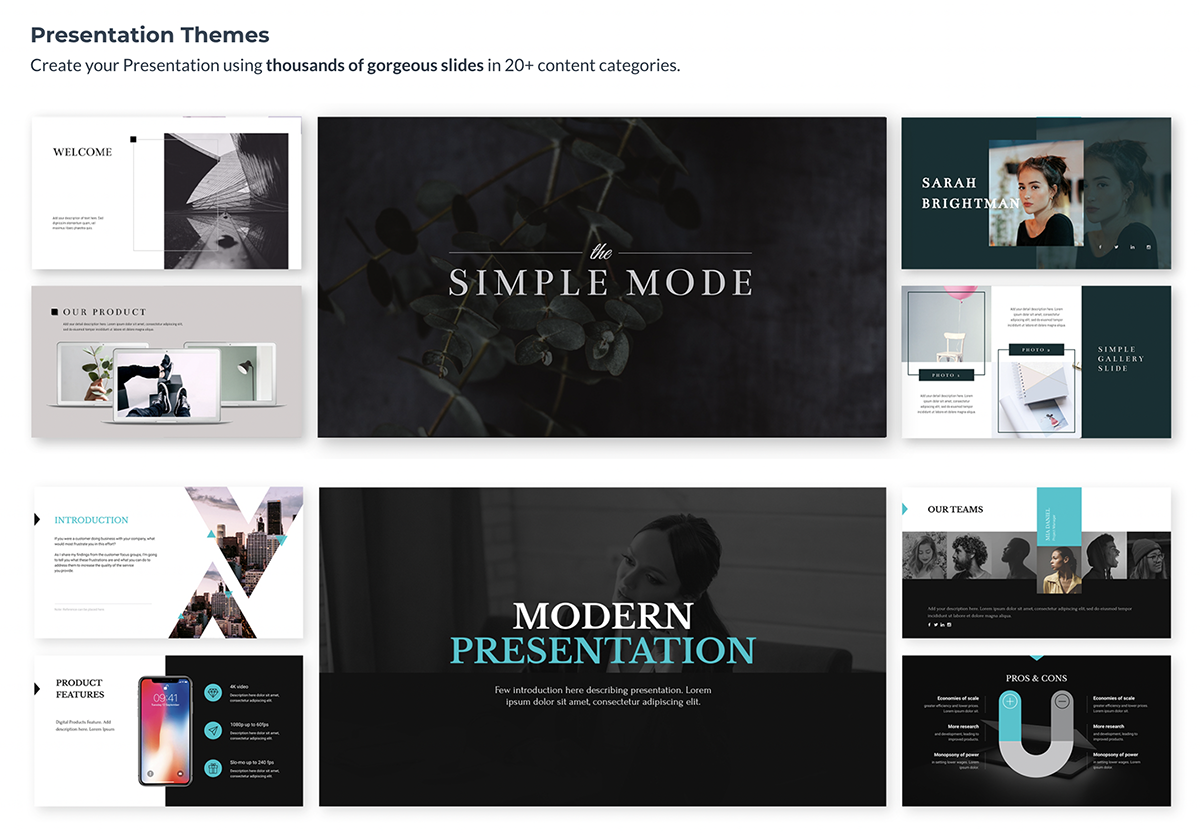 best presentation tools - visme theme and templates