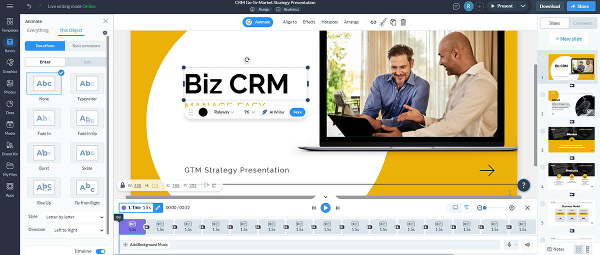 visme vs beautiful ai - animation 2