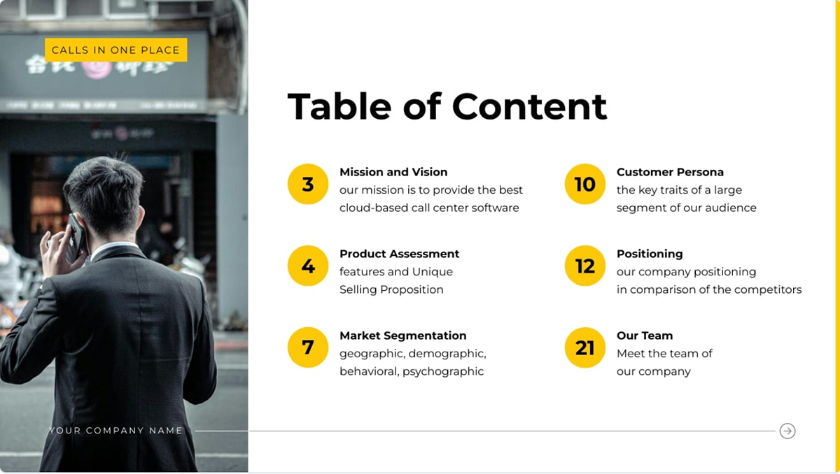 presentation layout - title layout 