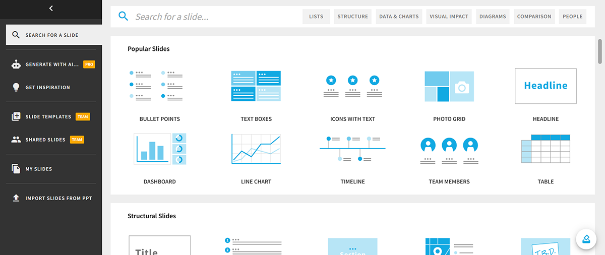 visme vs beautiful ai - slide layouts 2