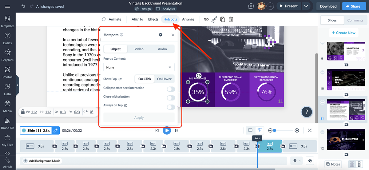 Visme vs PowerPoint - data visualization in Visme