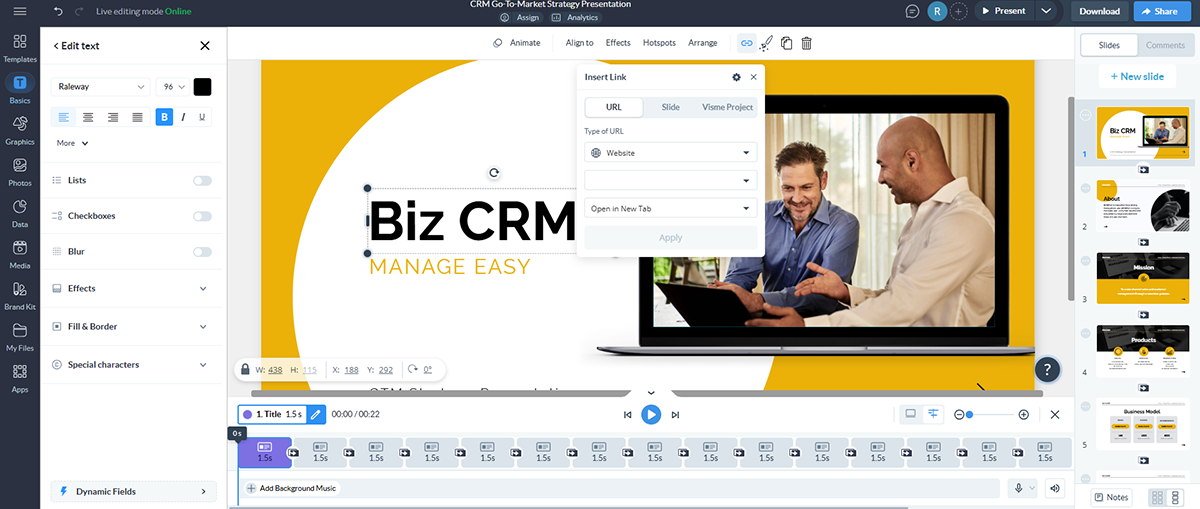 visme vs beautiful ai - interactivity 2