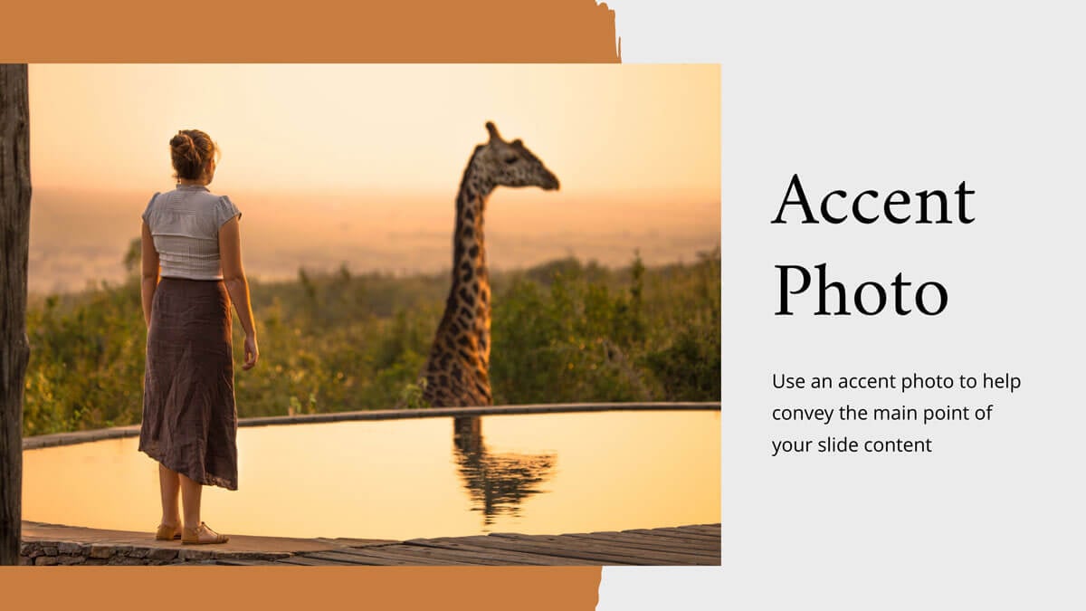 how to use presentation images - accent photo