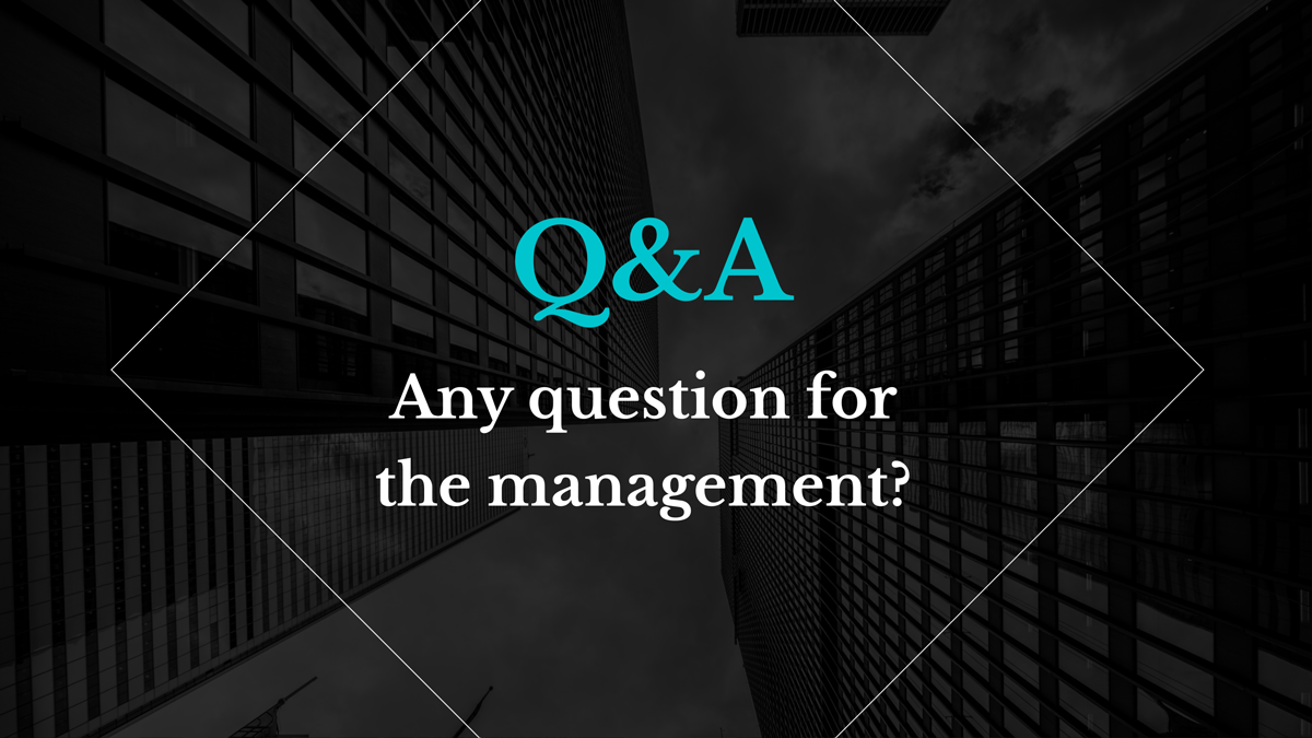 m&a management presentation questions