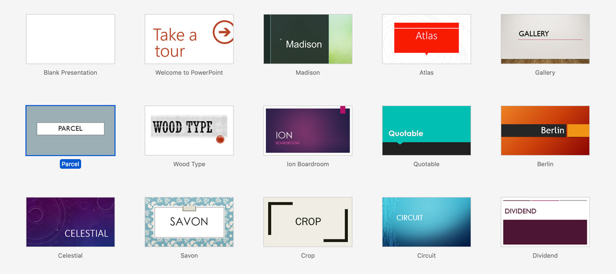 visme vs powerpoint - slide layouts 1