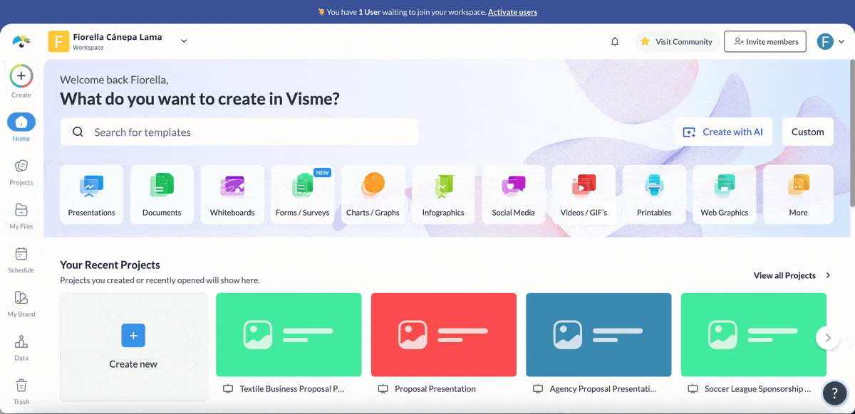 How Visme's AI presentation maker works