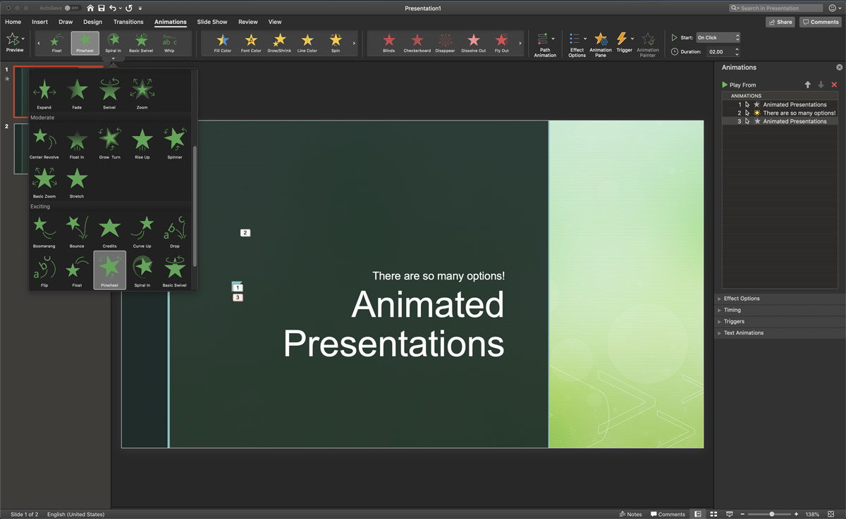 presentation on animation software