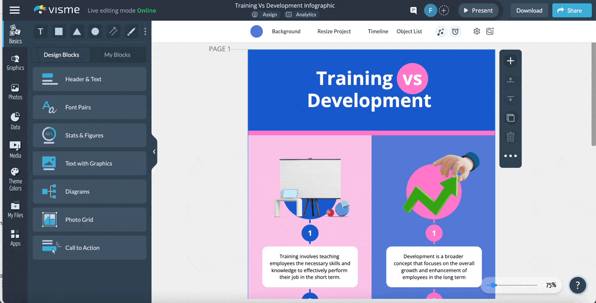 comparison chart - animate your chart