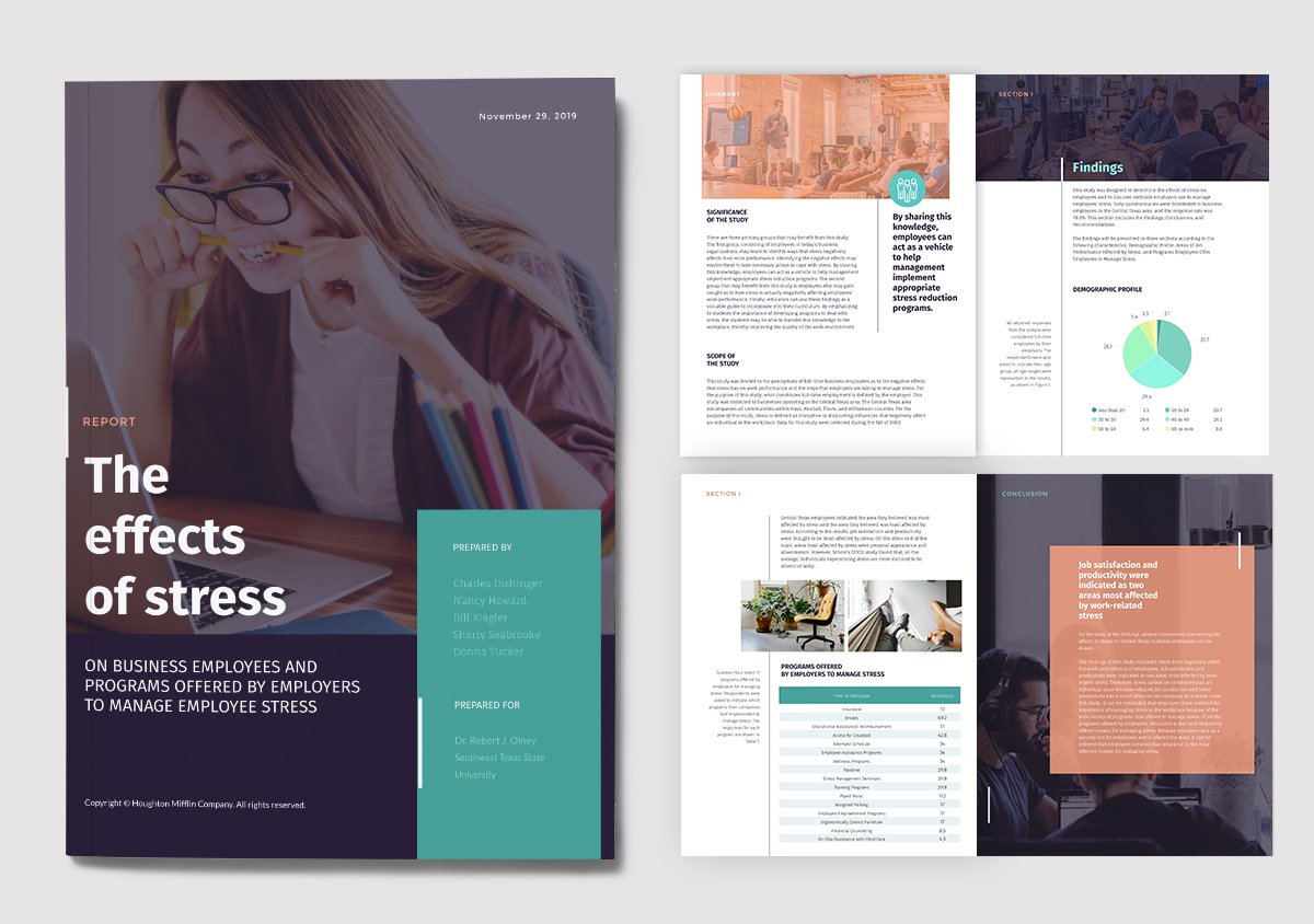 research report design