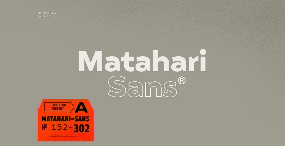 top fonts 2020 - matahari sans