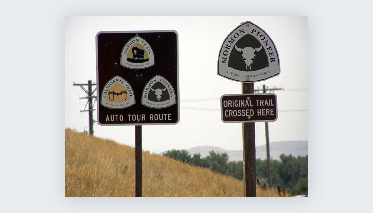cool shapes - reuleaux triangle national trail signage