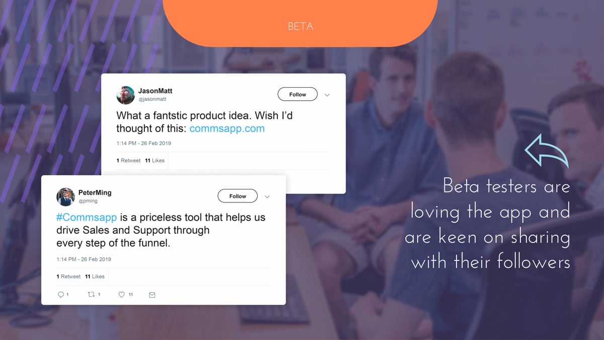 pitch deck design - comms pitch deck template