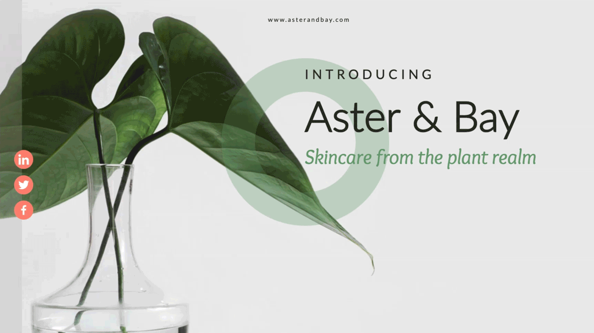 An interactive presentation.