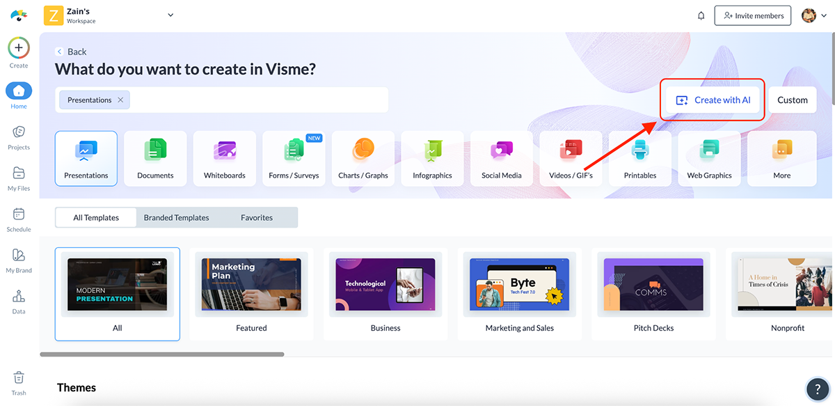 How to Create a Case Study Infographic with Visme - Visme’s AI design generator.