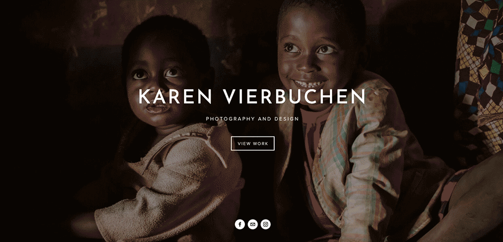animated landing pages - show more in less space like karen vierbuchen