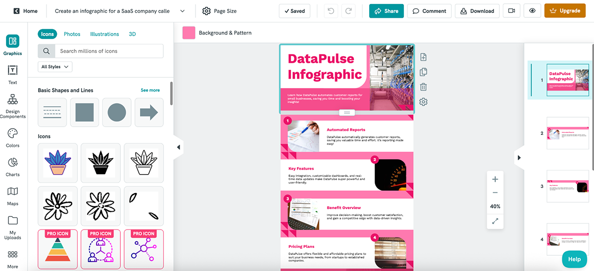 Visme vs Piktochart - Piktochart's AI features
