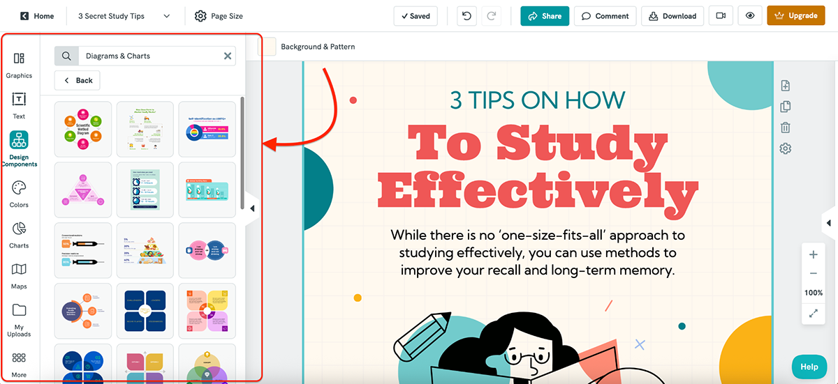 Visme vs Piktochart - Piktochart dashboard