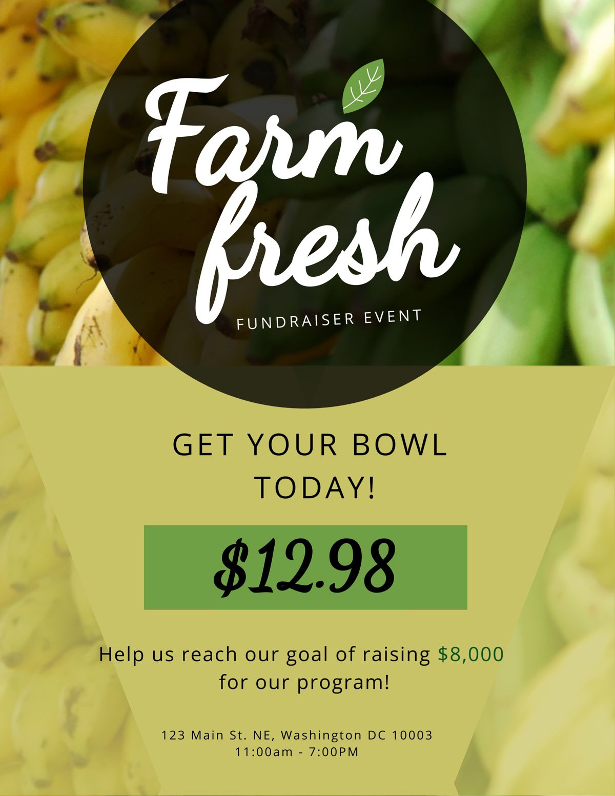 flyer templates - farm fresh fundraiser