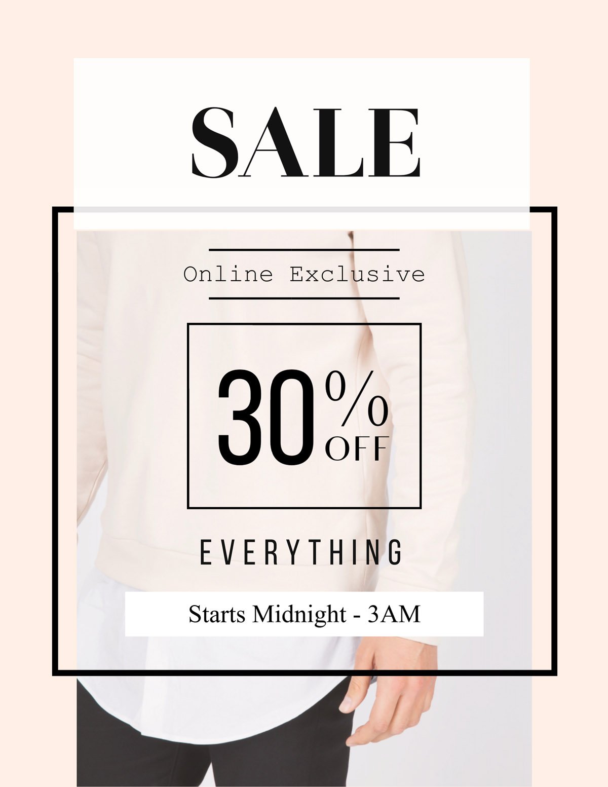 flyer templates - online sale