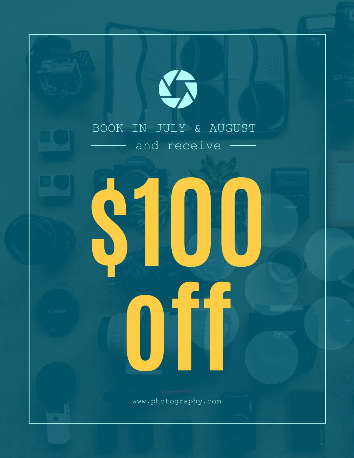 flyer templates - photography sale coupon