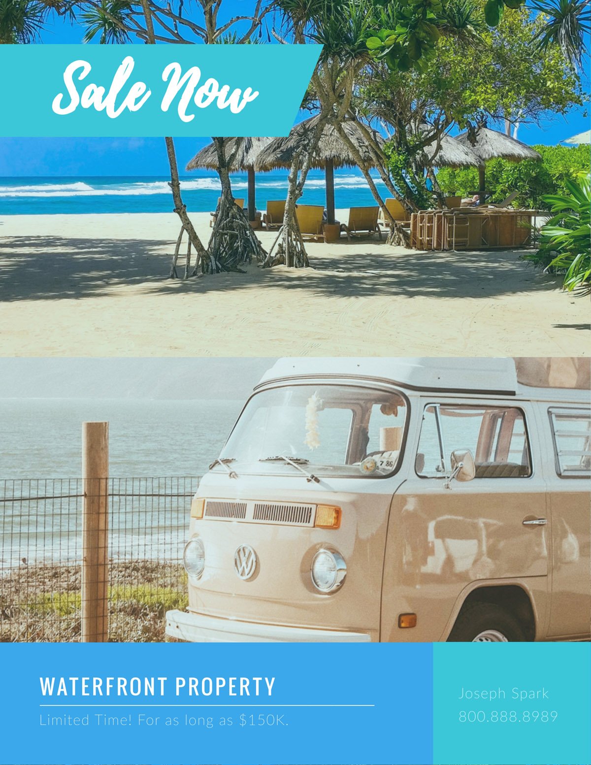 flyer templates - real estate beach house