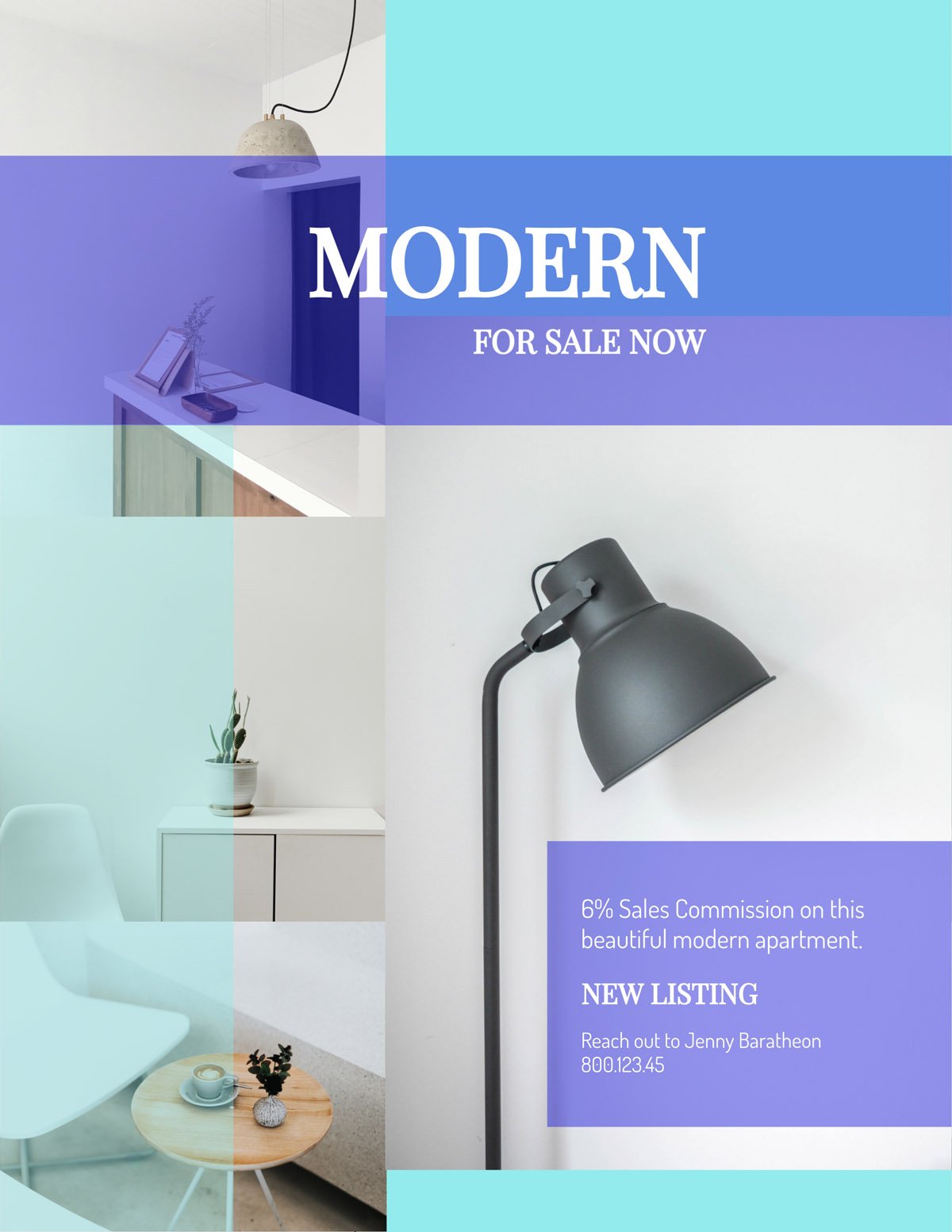 flyer templates - real estate minimalist modern apartment