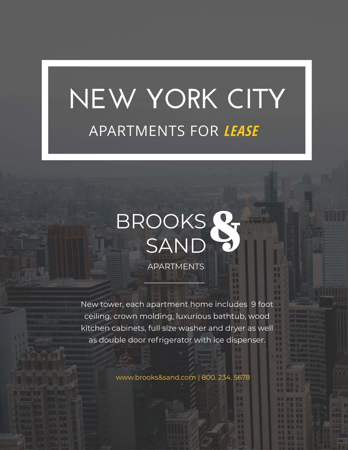 flyer templates - real estate new york city