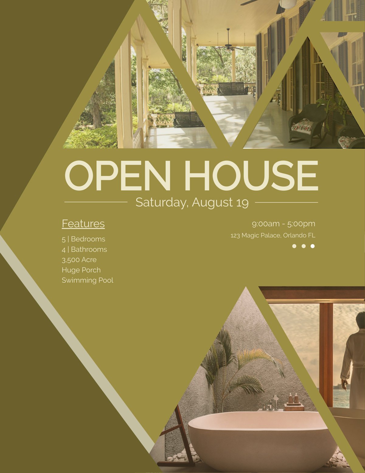 flyer templates - real estate open house