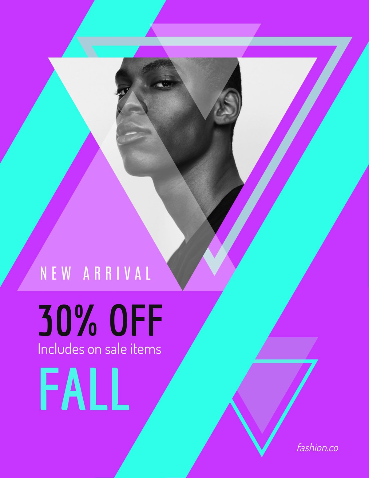 flyer templates - sale on new arrival fashion